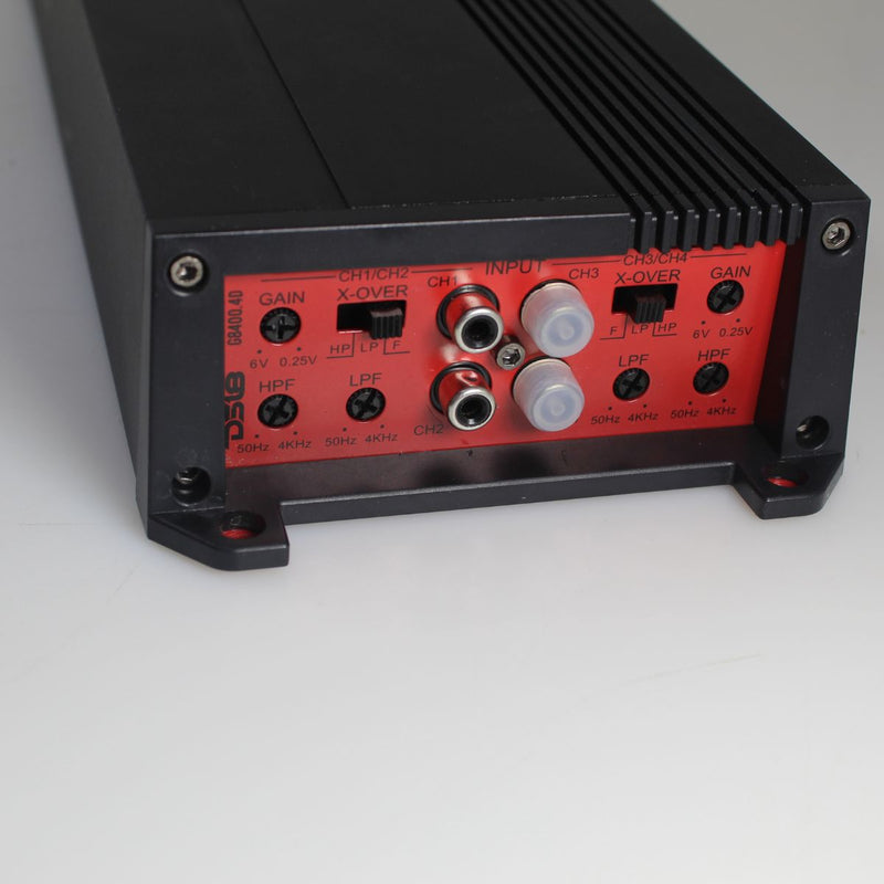 DS18 Car Audio 4-Ch Full Range Amplifier 8400 Watt Class D G8400.4D OPEN BOX