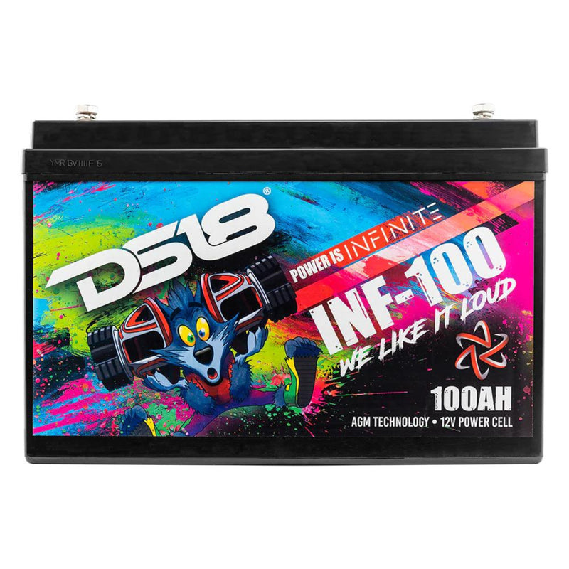 DS18 12V Battery 100 AH 2800W AGM Group 31 1200 Amps INFINITE INF-100