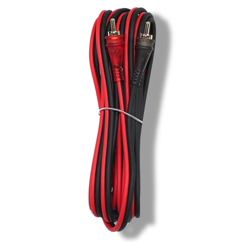 Audiopipe Frosted RCA Cables w/Gold-Plated RCA Connectors (10 Pack) 1.5-25 Feet