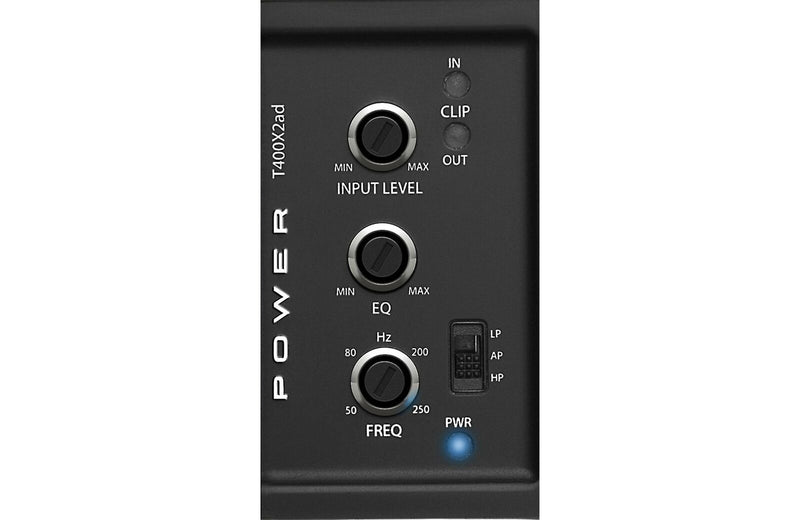 Rockford Fosgate T400X2AD 2Channel 400W Class AD Compact Amplifier + Install Kit