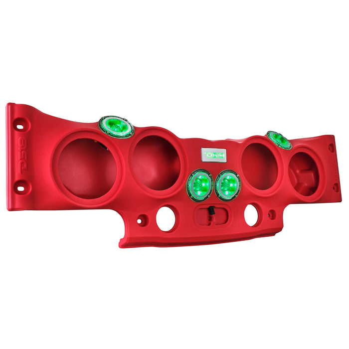 Jeep Wrangler Overhead Sound Bar System w/ 4 Tweeters and 2 Drivers JK JKU