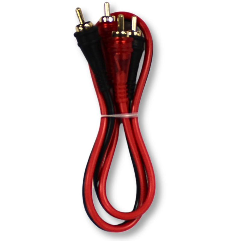 Audiopipe Frosted RCA Cables w/Gold-Plated RCA Connectors (10 Pack) 1.5-25 Feet
