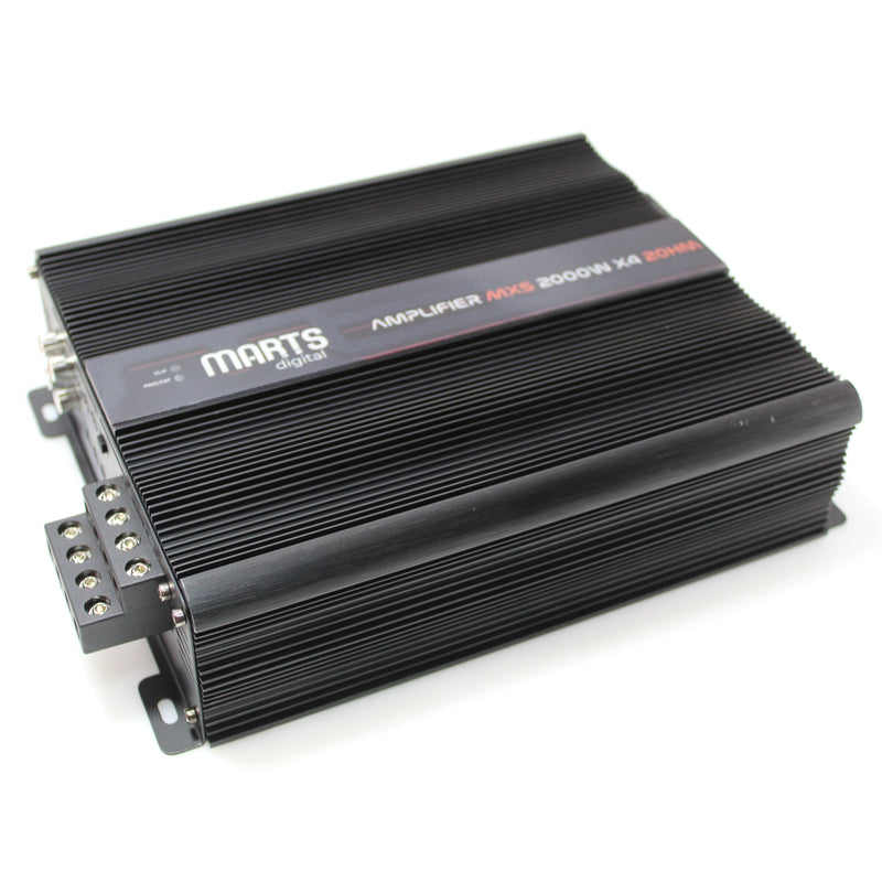 Marts Digital 4 Ch Amplifier Full Range Class D Compact 2000w 2 ohm MXS-2000x4-2