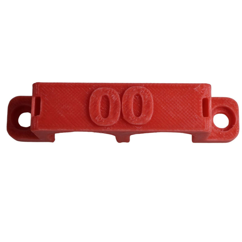 00 Gauge Cable Management Wire Comb Dual Slot Use w/ Cable Zip Tie Red/Black