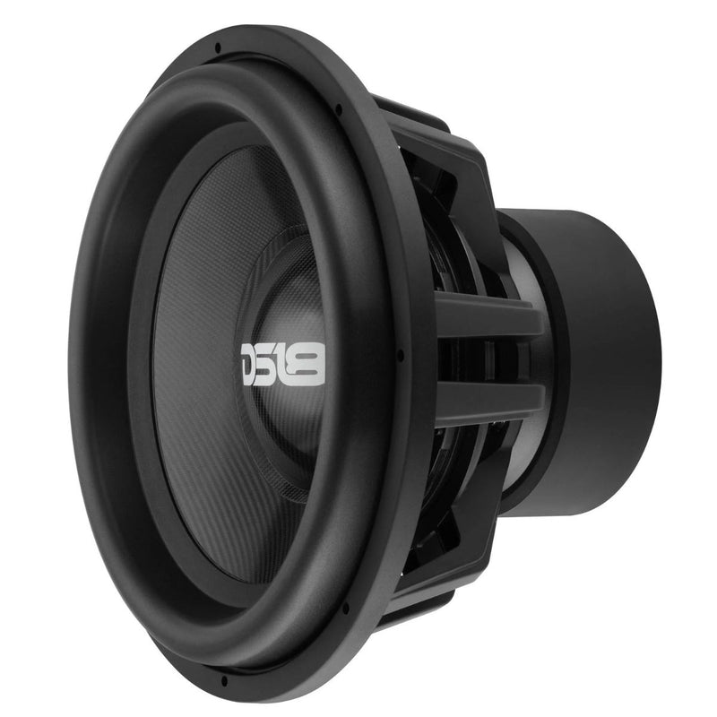 DS18 18" 3500W RMS Dual 1-Ohm Carbon Fiber Car Subwoofer CARBON18.1D