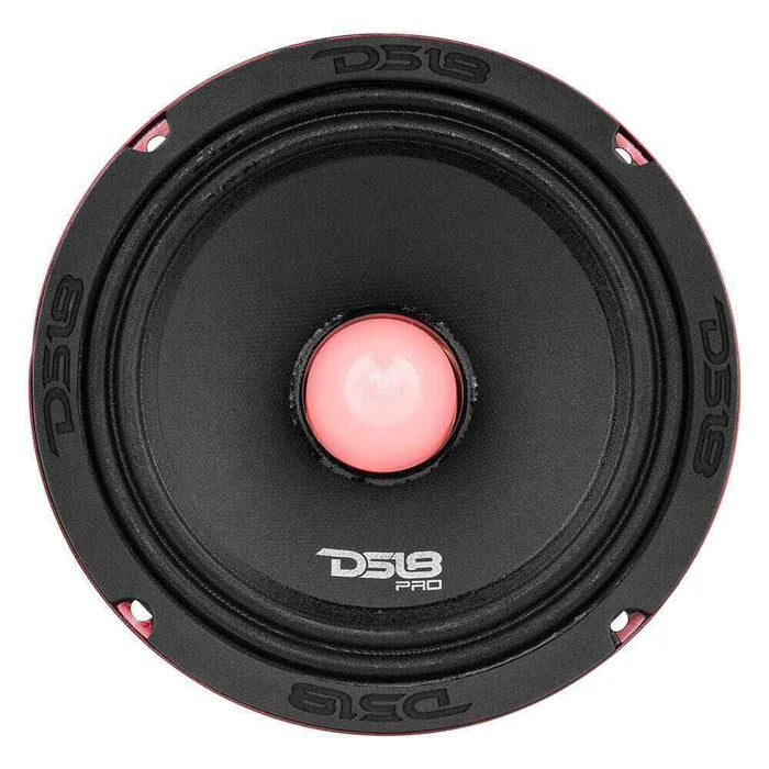 DS18 6.5" Midrange Speaker 500 Watt 4 Ohm w/ RGB LED Bullet PRO-X6.4BMRGB