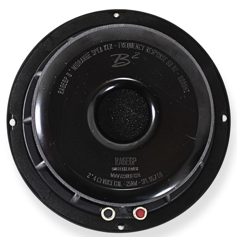 B2 Audio 6.5" Midrange Speakers B2-RAGE6P-V2 175W RMS 4 Ohm Pair