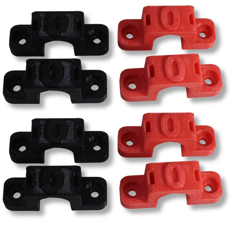 1/0 Gauge Cable Management Wire Comb Single Slot Can Use w/ Cable Tie Red/Black