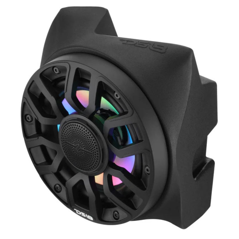 Can-Am X3 Rear B Pillar Pods w 6.5"  150 Watt RMS Speakers LED DS18 NXL-IQ6/BK