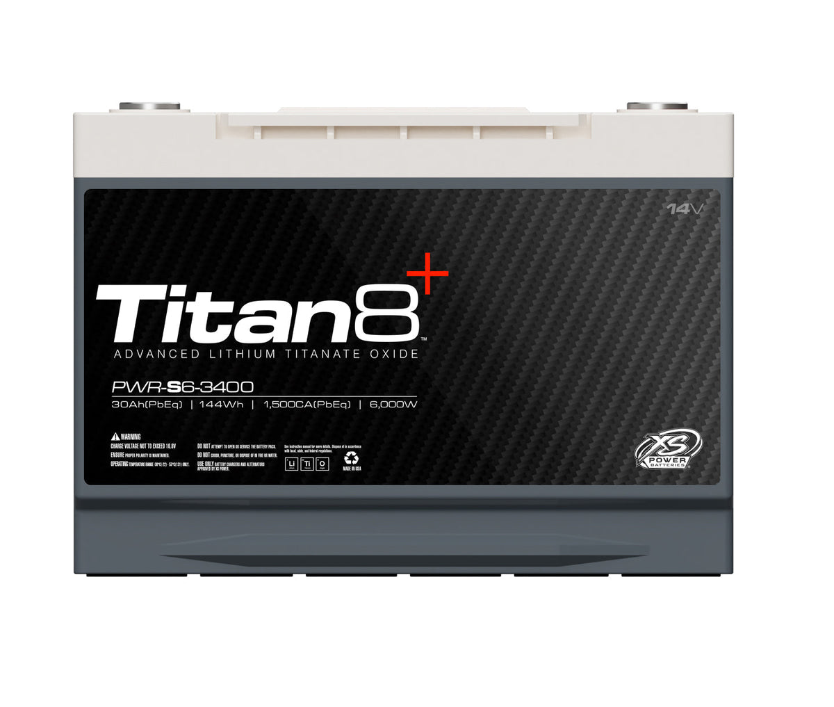 XS Power Titan 8 6000 Watt 14V 2000 Max Amps Lithium Battery — Big