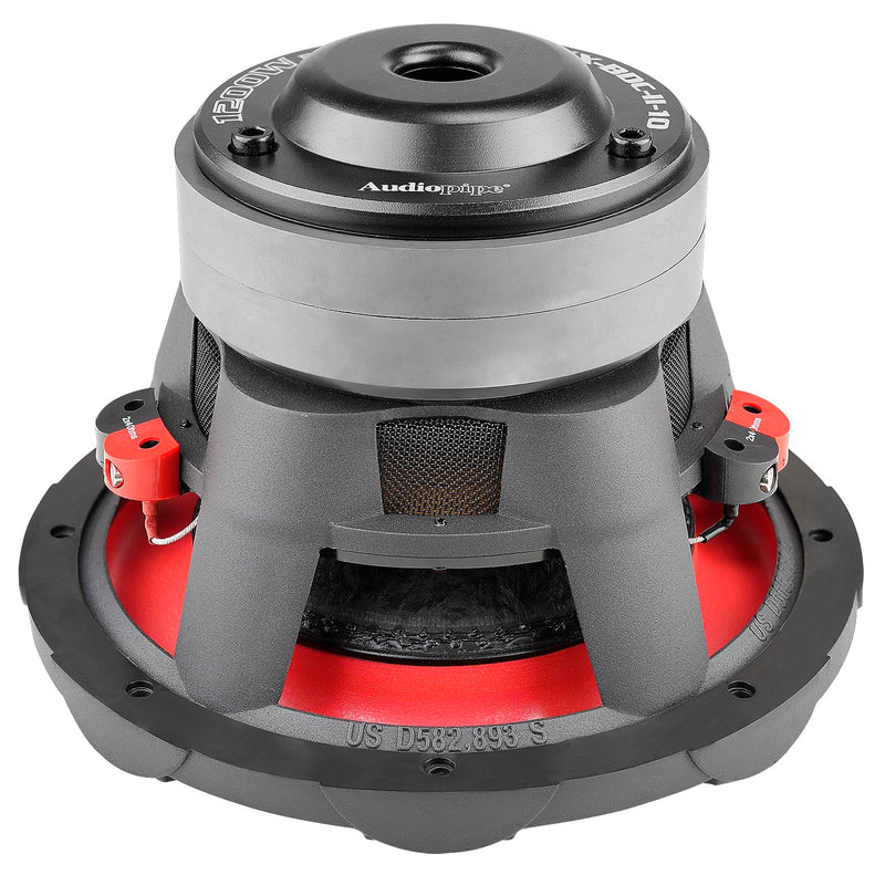 Audiopipe TXX-BDC 10" 600W RMS 4-Ohm DVC Double Stack Composite Cone Subwoofer