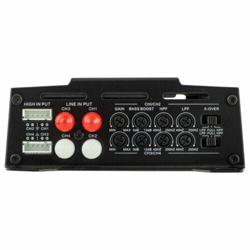 DS18 Car Audio 4 Channel Amplifier 1600 Watts MAX Class D Mini amp CANDY-X4B