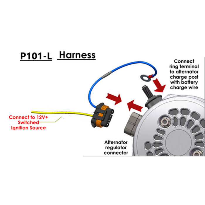 Mechman GM Alternator Voltage Boost Harness 1V Increase for Lithium Batteries