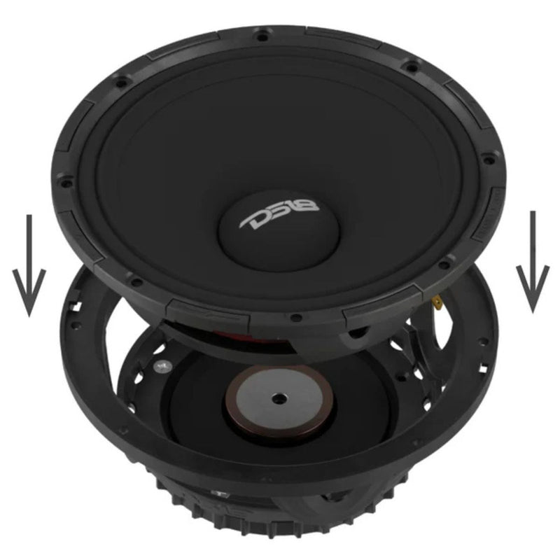 6.5" 350 W RMS 4 Ohm Mid-High Loudspeaker DS18 PROJECT360 Neo Rotating Recone