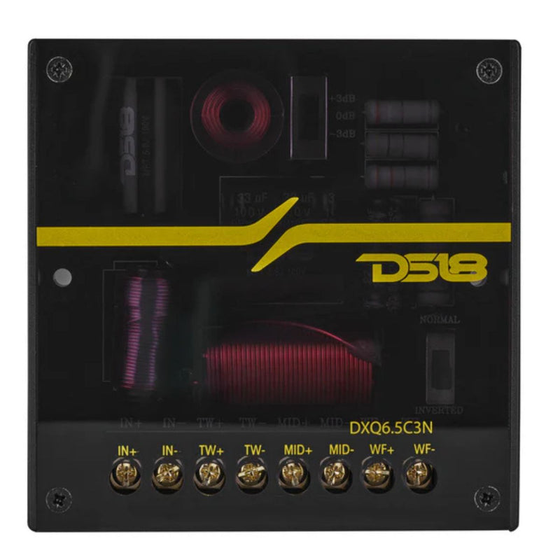 6.5" 3-Way 180W RMS Car Component Speaker Set with Neodymium Magnet DXQ6C3N