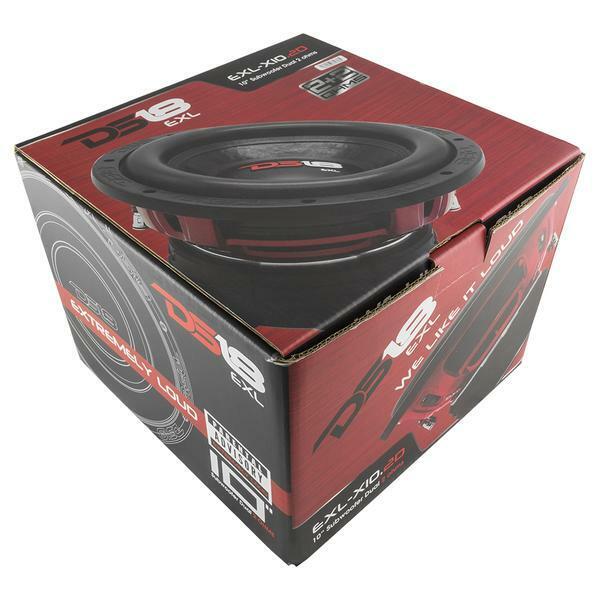 DS18 EXL-X10.2D 10" 1750W 2Ohm Pro Car Audio Dual Coil Subwoofer