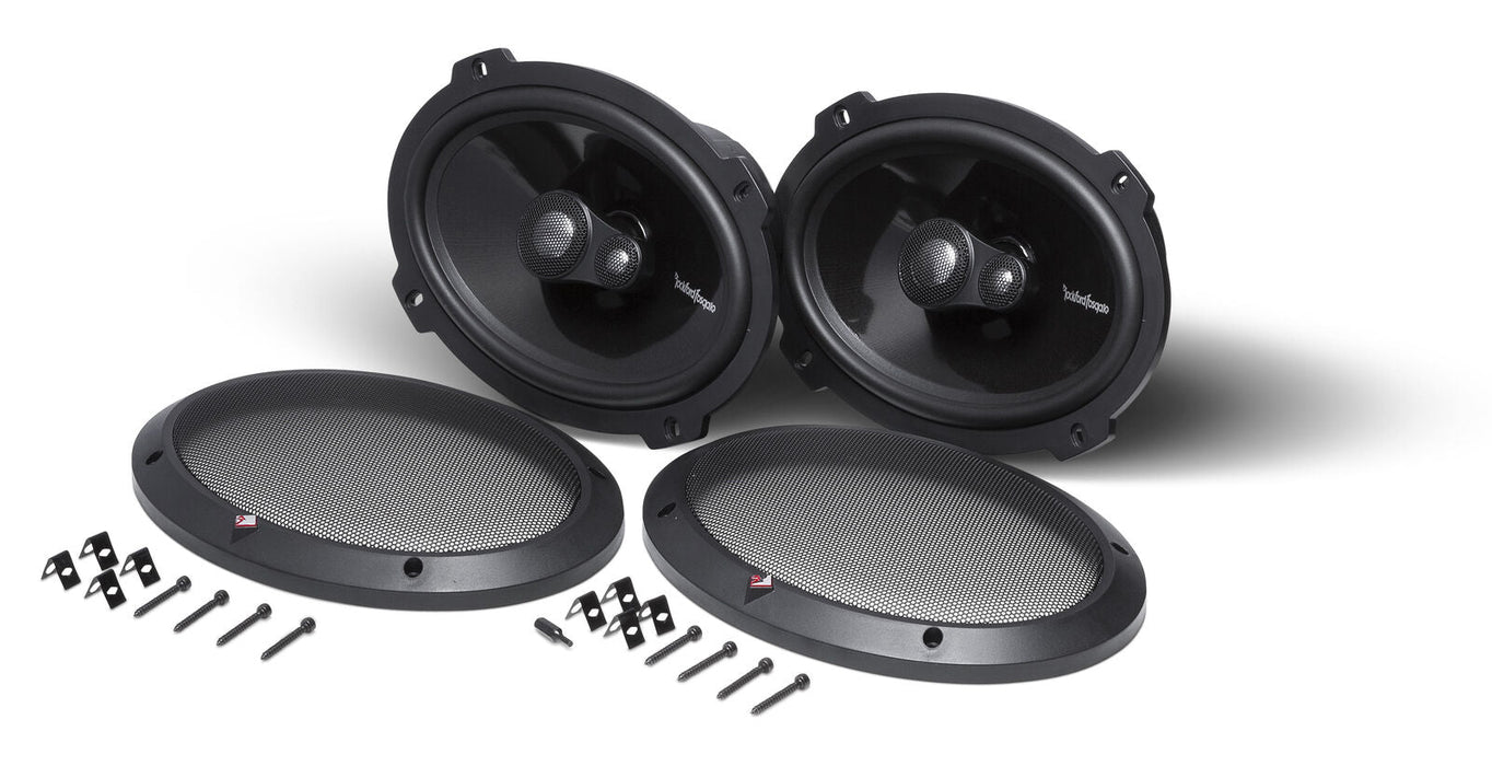 Pair of Rockford Fosgate 6"x9" 400W 4 Ohm 3-Way Full-Range Speakers T1693