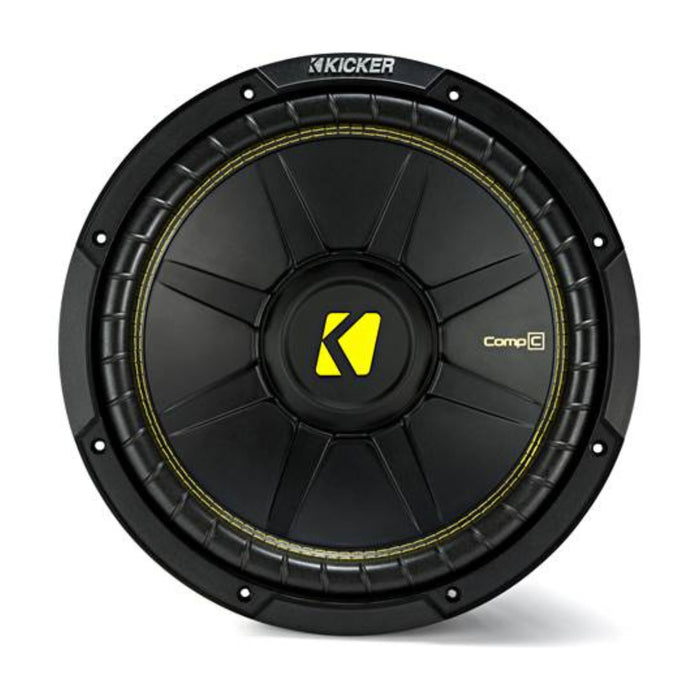 Kicker CompC Series 12" 4 Ohm Voice Coil Car Subwoofer 600W Peak 44CWCS124