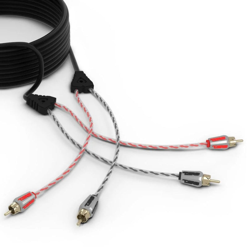 DS18 20 ft 2 Channel Shielded Twisted RCA PRO Audio Cable Amp Cable