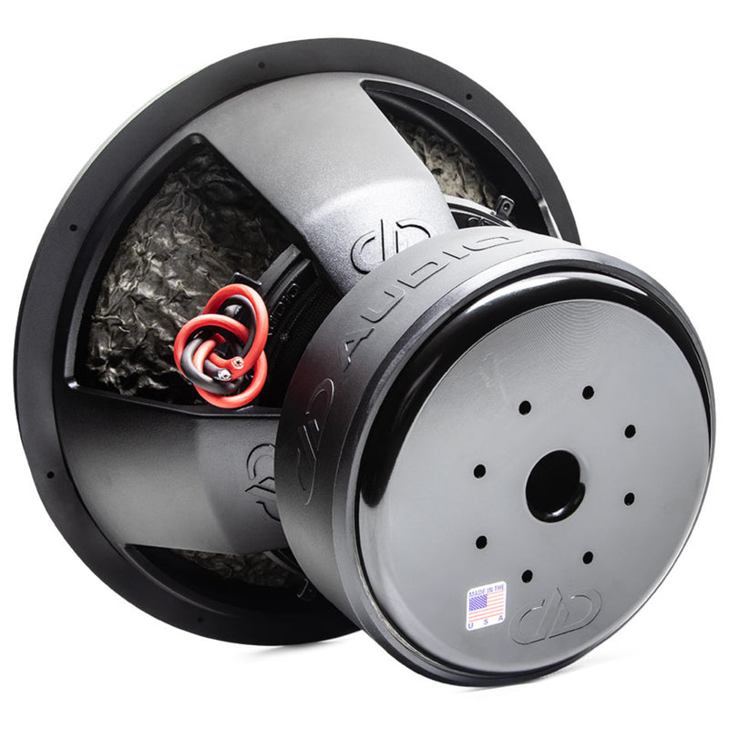 DD Audio 18" Dual 2 Ohm 10000W Peak/2500W RMS Power Tuned Subwoofer 9918b (ESP)