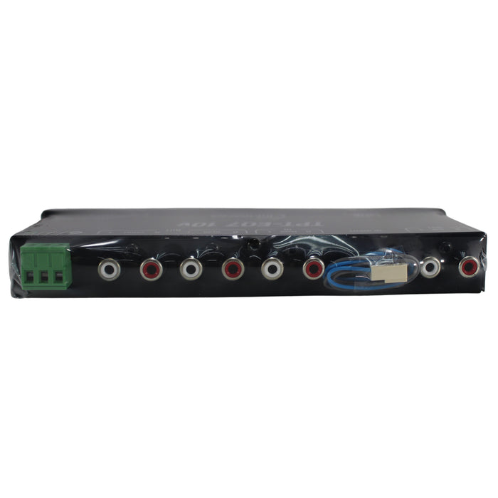 7 Band 1/2 DIN 6-Channel 10-Volt RCA Equalizer Crossover Timpano TPT-EQ7-10V