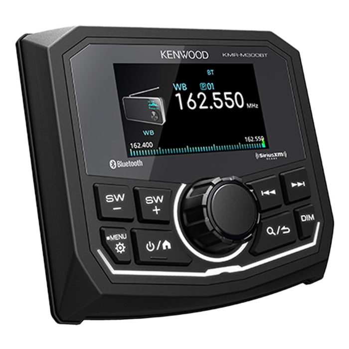 Kenwood 2.7" BT MP3 USB AM/FM Marine IPX6 Digital Media Receiver KMR-M300BT