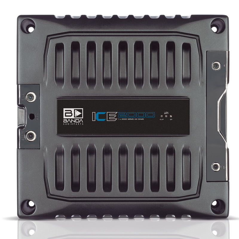 Banda ICE X Line Aluminum Brazilian 2000 Watt 2-Ohm Full Range Monoblock Amplifier