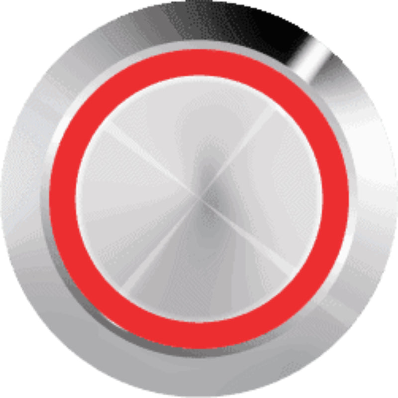 Sparked Innovations Universal Aluminum Momentary Pushbutton Switch w/LED SPDT