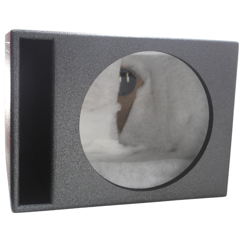 Pipemans Installation Single 12" Vented and Coated Subwoofer Box 1" Baffle