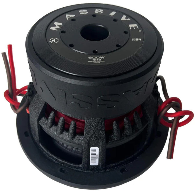 8" 600W RMS Dual 4 Ohm Heavy Duty Car Audio Subwoofer Massive Audio Hippo H84