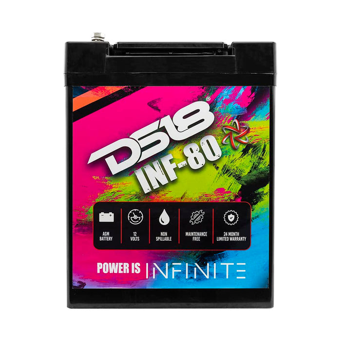 DS18 12 Volt Battery INFINITE 80AH 2300 Watt AGM Power Cell INF-80