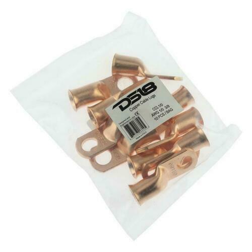 10x Copper Cable Lug Ring Terminals AWG 1/0 Battery Wire Welding Cable DS18