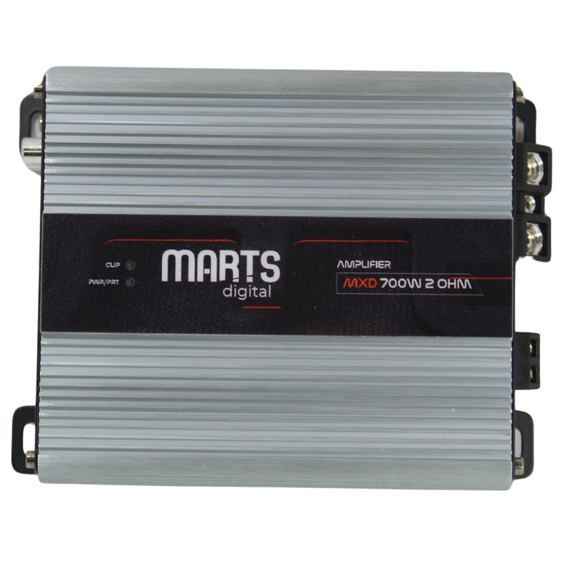 (1) Marts Digital MXD 700w RMS Mono Car Amplifier Class D Amp+Bass Remote