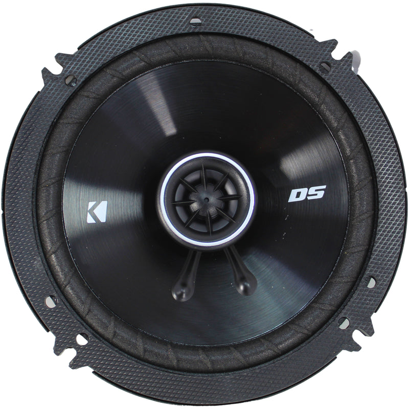 6.5" 60W RMS 4-Ohm 2-Way Kicker DS Series Coaxial Full Range Speakers /43DSC6504