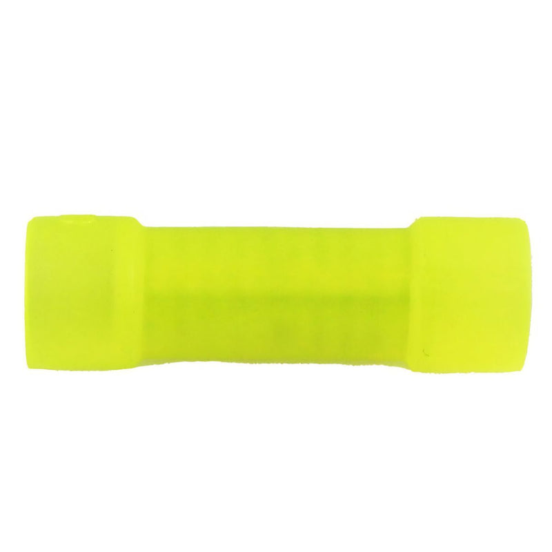 Install Bay Yellow Nylon Butt Crimping Connectors 100 Pack 10-12 Ga YNBC