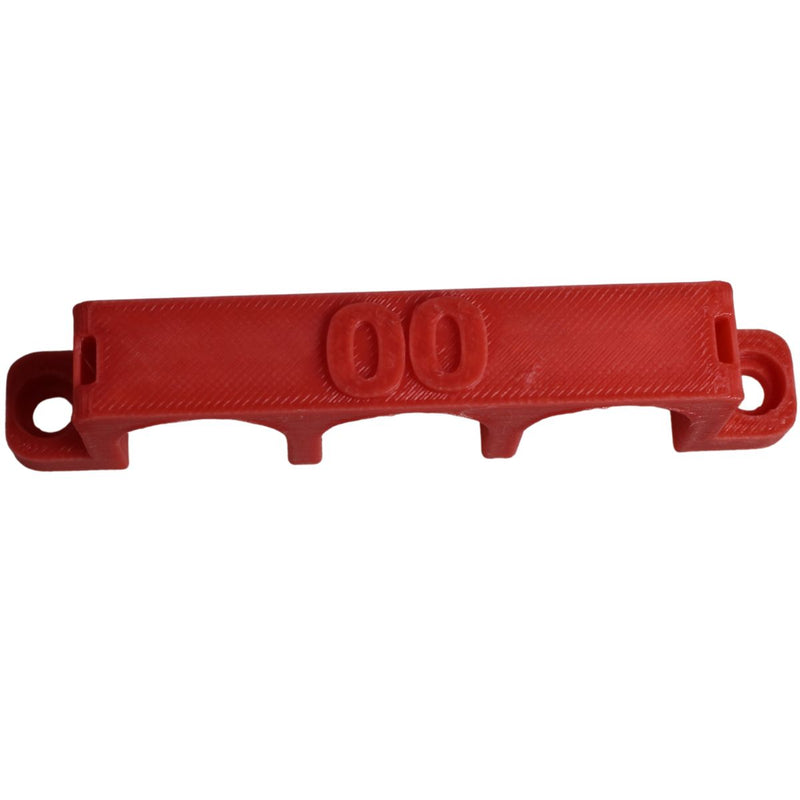 00 Gauge Cable Management Wire Comb Triple Slot Can Use w/ Cable Tie Red/Black