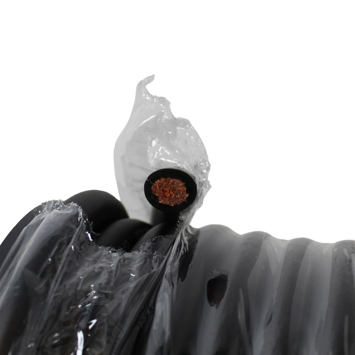 0 AWG Black PVC Jacketed 100% OFC American Bass Power Wire Lot Cut By The Foot