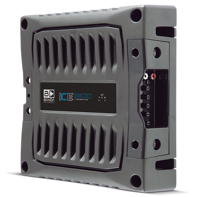 Banda ICE X Line Aluminum Brazilian 1200 Watt 1-Ohm Full Range Monoblock Amplifier