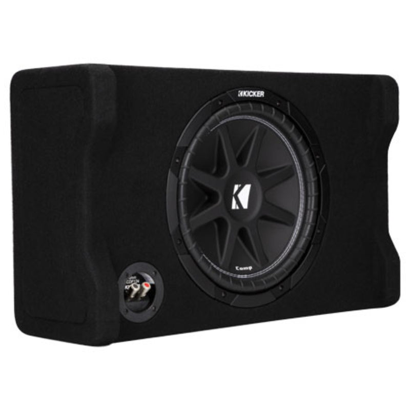 Kicker Comp Series 12" 150W RMS 4-Ohm Loaded Down-Firing Subwoofer Enclosure