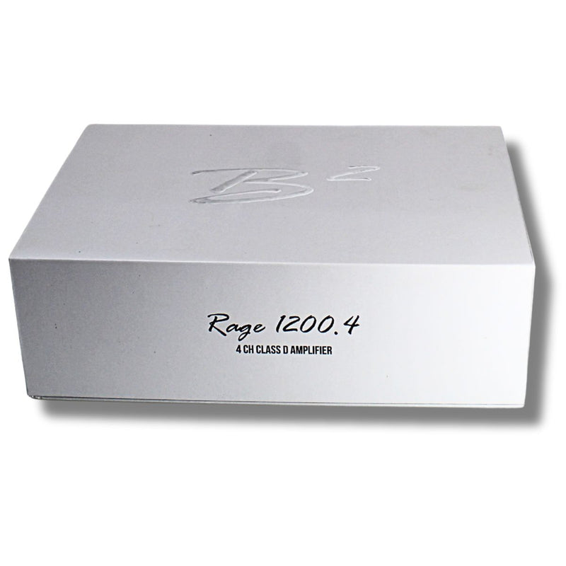 B2 Audio RAGE Series 1.2K 4-Channel 1200 Watt 2-Ohm Full Range Class D Amplifier