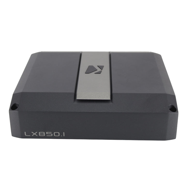 850W 1-Ohm Mono Class D Subwoofer Amplifier w/Smart Bass & LED RGB Center Panel