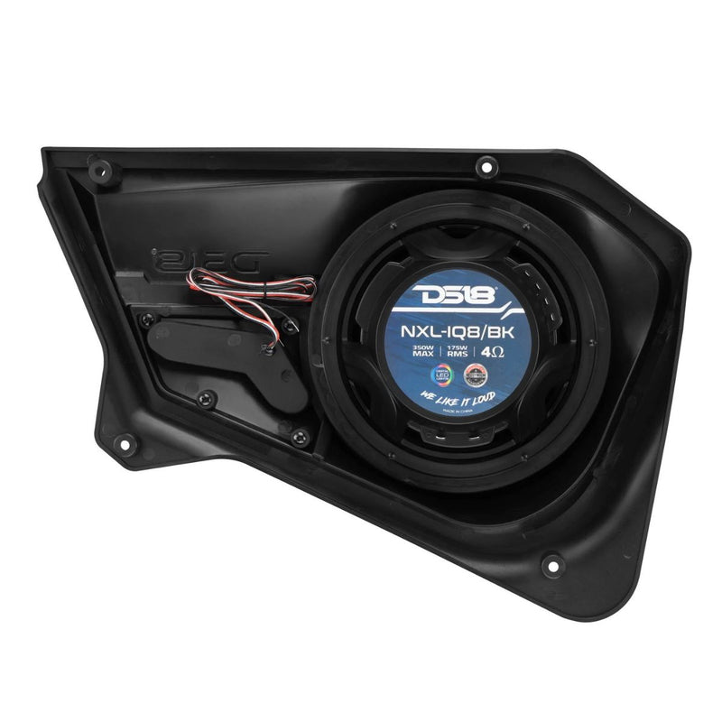 Polaris RZR-PRO Back Door Panels for 8” Speakers w/ Digital LED Lighting DS18