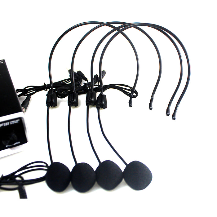 Debra Professional Wireless Microphone Kit 4ch Headset Lavalier D-440 OPEN BOX