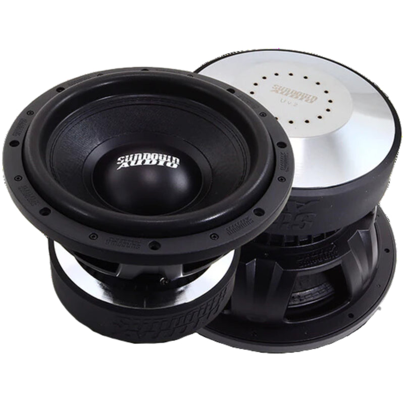 Sundown Audio Combo Pair of U-Series V.2 12" DVC Subs w/Marts Digital Amp 3500w