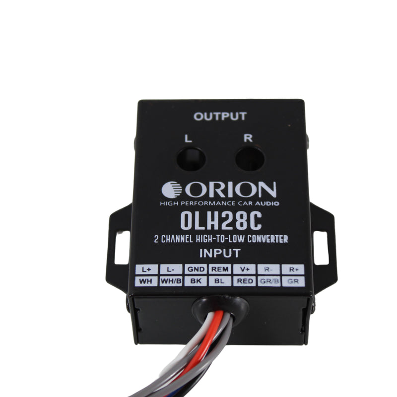 Auto Start 2 Channel High to Low RCA Level Converter w/ Built-In 12V Remote