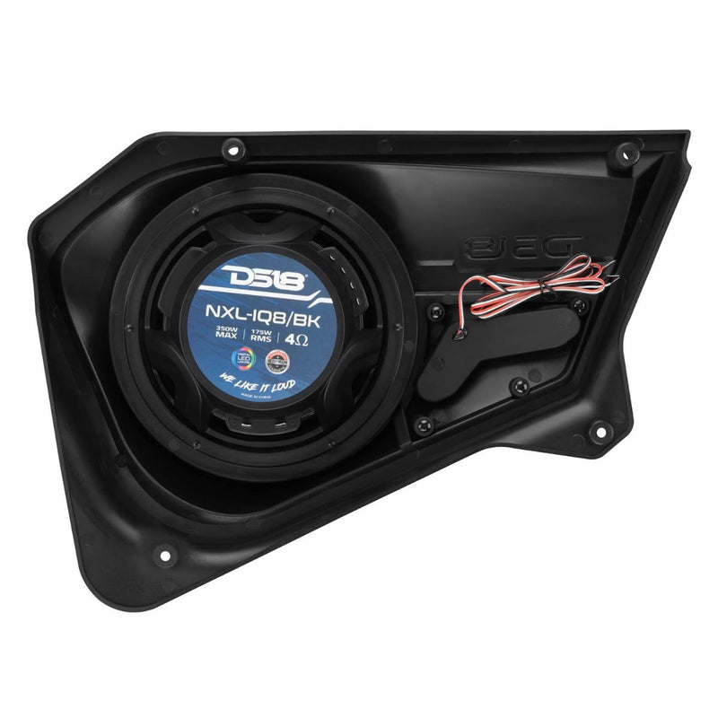 Polaris RZR-PRO Back Door Panels for 8” Speakers w/ Digital LED Lighting DS18