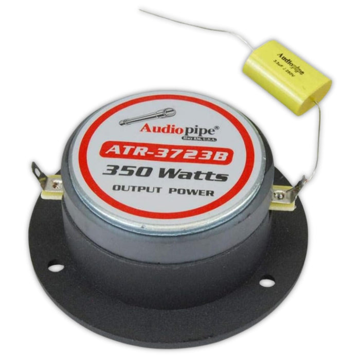 Audiopipe 1" Titanium Bullet Super Tweeters 350W 4 Ohm W/ 3.75" Aluminum Horn