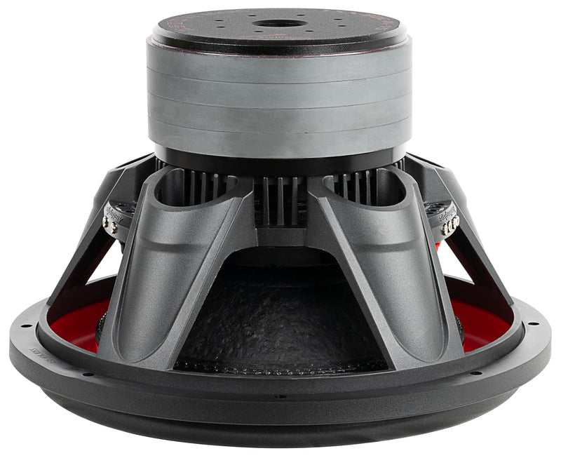 Audiopipe 15" 1400W RMS Dual 2-Ohm Subwoofer Quad Stack Composite Cone