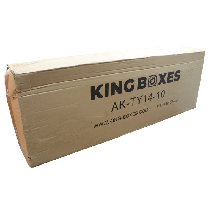 King Boxes 10" Dual Behind-the-Seat Ported Speaker Box for '14-'19 Tundra Crew Max AK-TY14-10