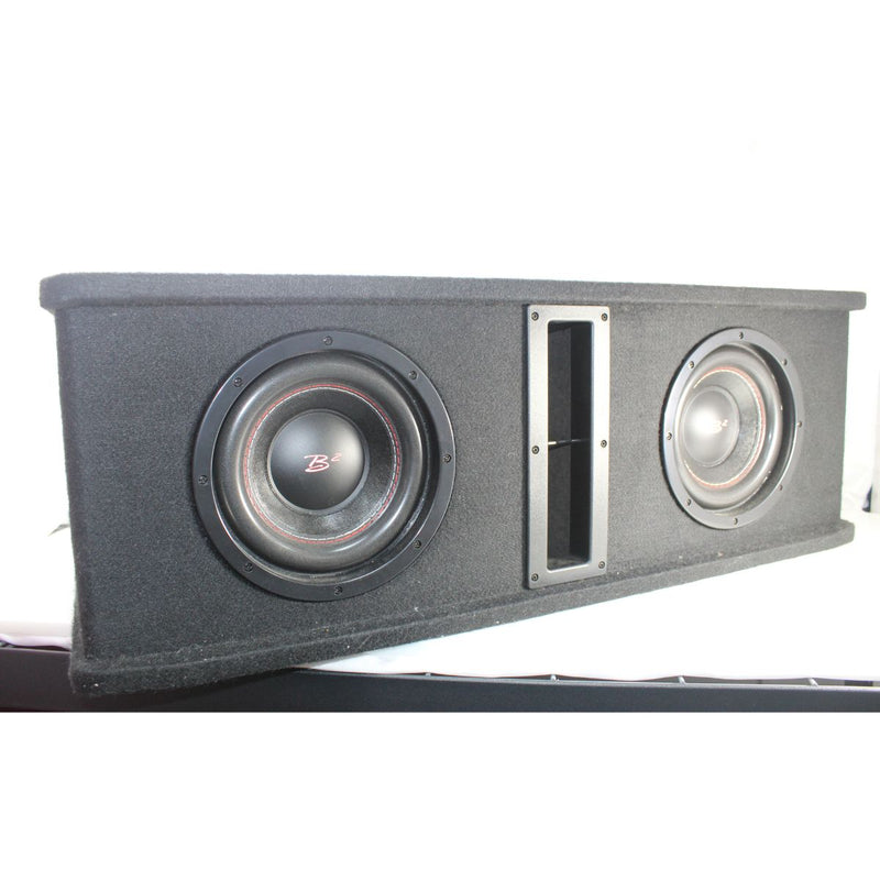 B2 Audio Dual 8" 800W Peak Dual 2 Ohm Loaded Subwoofer Enclosure DVPE28 OPEN BOX